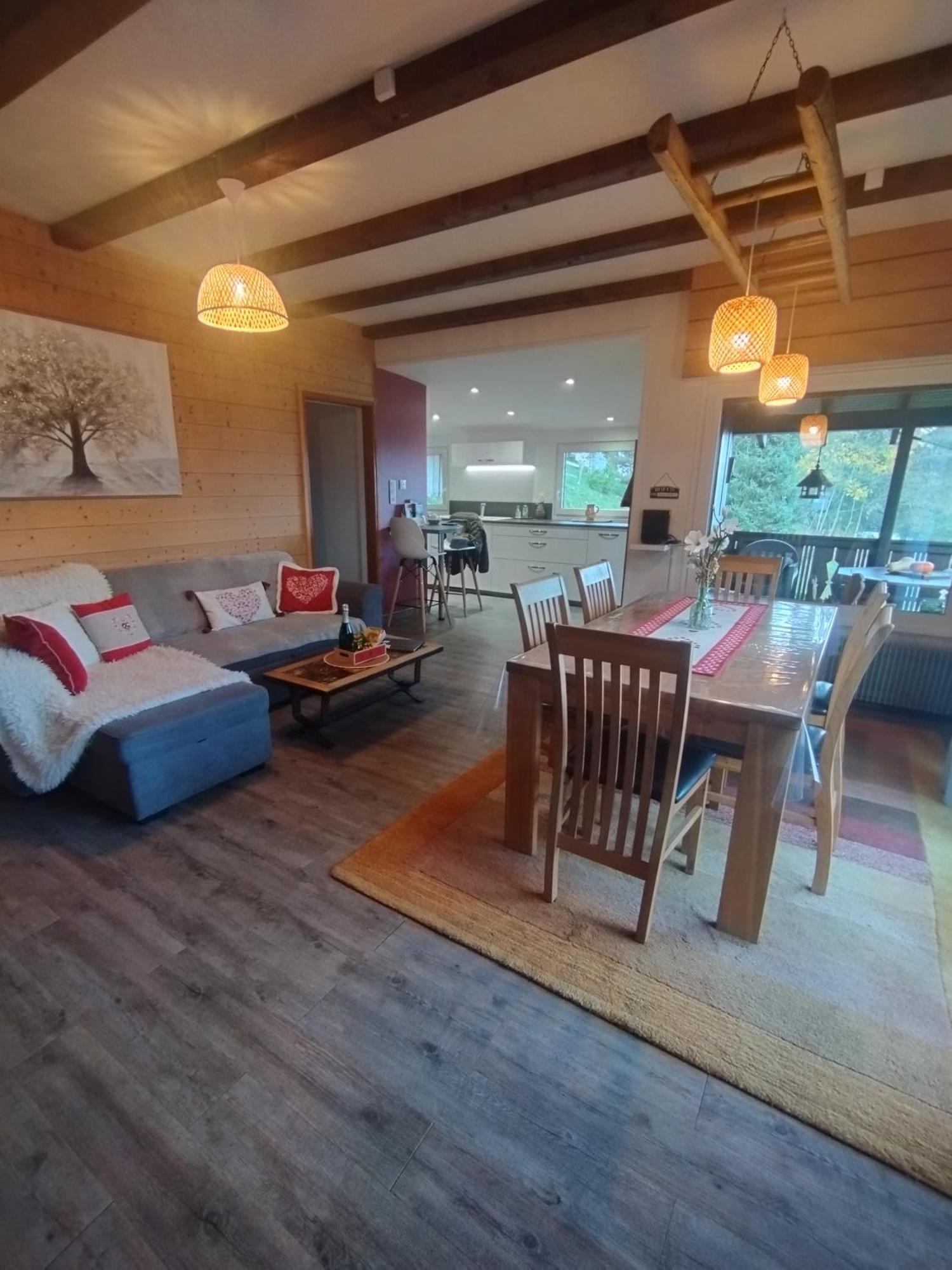 Chalet Au Bois Des Ecureuils Classe Trois Etoiles. Muhlbach-sur-Munster المظهر الخارجي الصورة