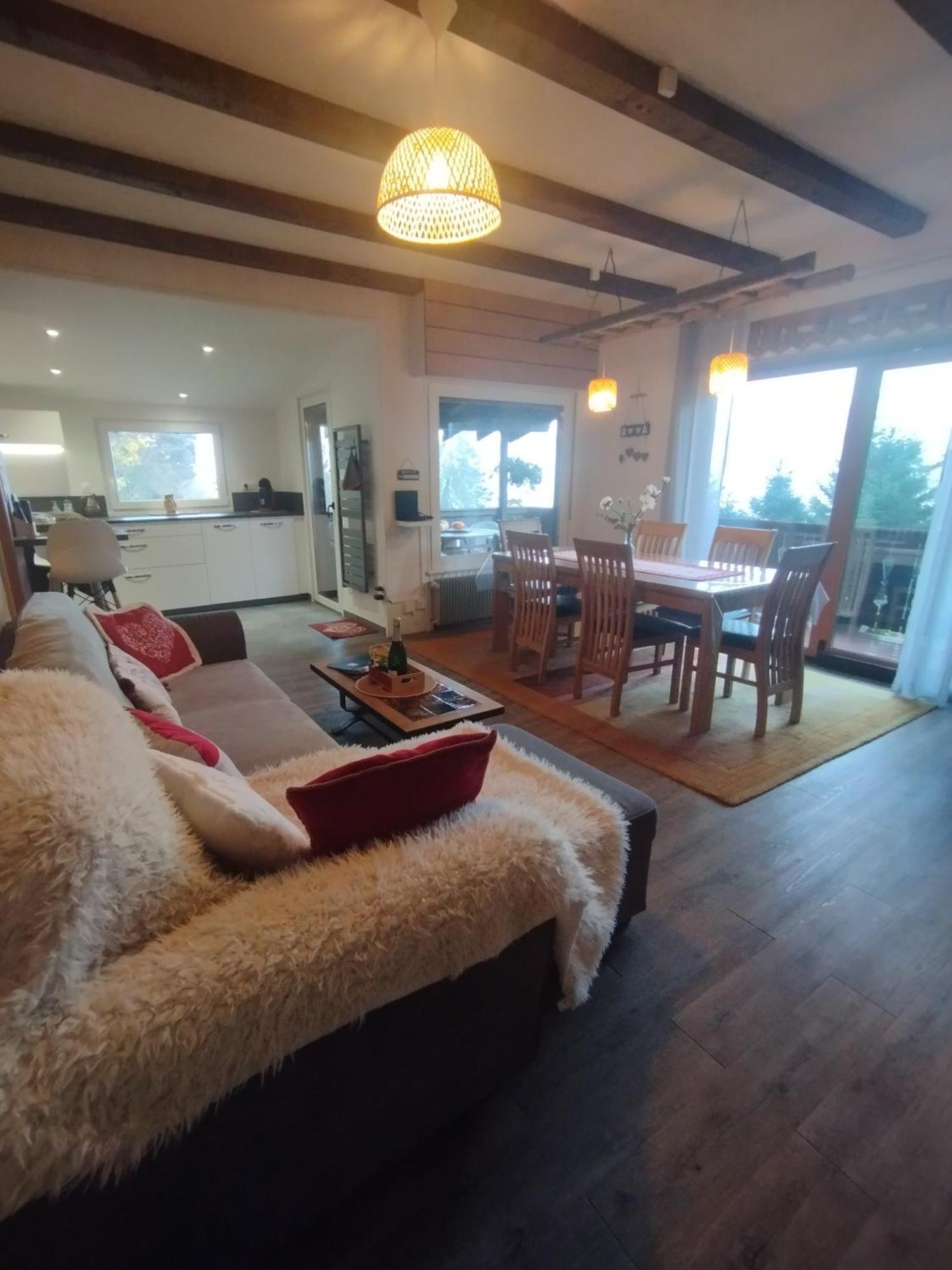 Chalet Au Bois Des Ecureuils Classe Trois Etoiles. Muhlbach-sur-Munster المظهر الخارجي الصورة